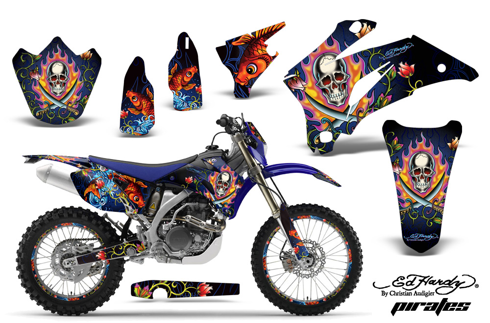 Yamaha WR250F WR450F 07-11 Graphics Kit EHP BL NPs